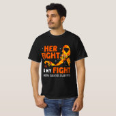 T-shirt Son combat est mon combat MS Multiple Sclerosis Aw (Devant entier)