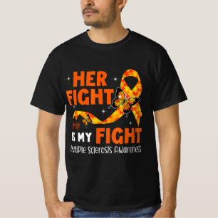 T-shirt Son combat est mon combat MS Multiple Sclerosis Aw