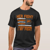 T-shirt Son combat est mon combat MS Sensibilisation Orang (Devant)