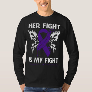 T-shirt Son combat est mon combat PAPILLON DE SENSIBILISAT