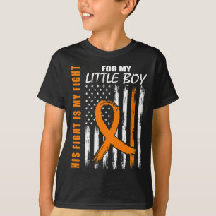 T-shirt Son Combat Est Mon Combat Petit Garçon Fils Leukem