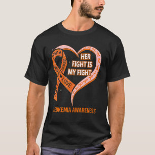T-shirt Son combat est mon combat Ruban de sensibilisation