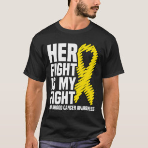 T-shirt Son combat est mon combat Ruban de sensibilisation