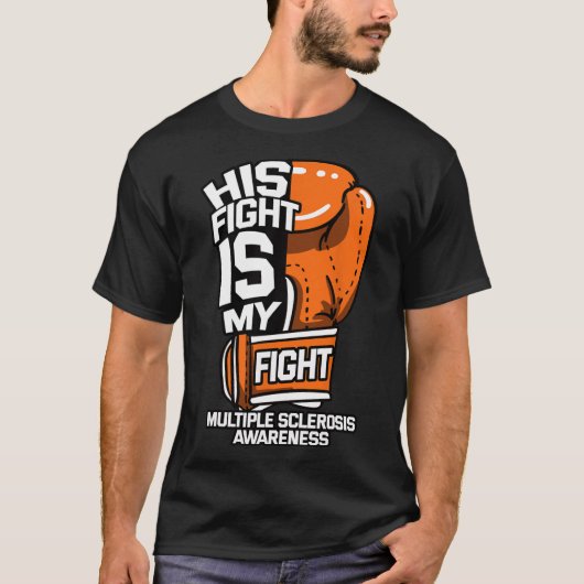 T-shirt Son Combat Est Mon Combat Sclérose Multiples Autoi (Devant)