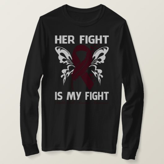 T-shirt Son combat est mon combat SENSIBILISATION À L'ANÉM (Design devant)