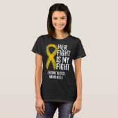 T-shirt Son combat est mon combat Sensibilisation à l'endo (Devant entier)