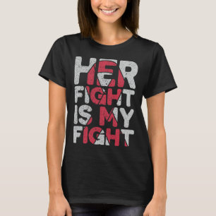 T-shirt Son combat est mon combat Soutien aux anévrismes