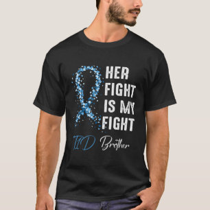T-shirt Son combat est mon combat T1d Frère Type 1 Diabète