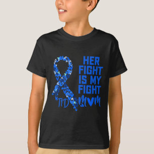 T-shirt Son Combat Est Mon Combat T1D Maman Type 1 Diabète