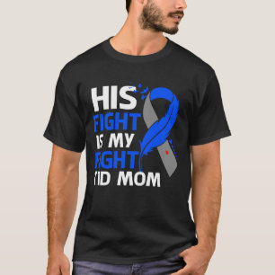 T-shirt Son combat est mon combat T1D Maman Type 1 Diabète