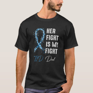 T-shirt Son combat est mon combat T1d Papa Type 1 Diabète