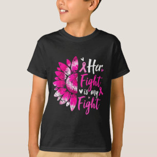 T-shirt Son combat est mon combat Tie Dye Contre le Cancer