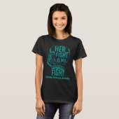 T-shirt Son combat est mon combat Trigeminal Neuralgia Sen (Devant entier)