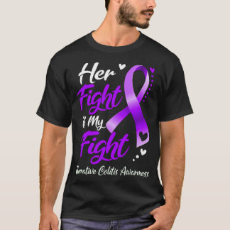 T-shirt Son Combat Est Mon Combat Ulcerative Conscience De