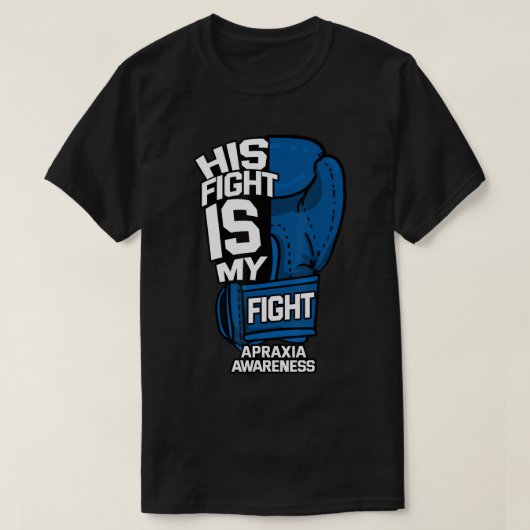 T-shirt Son Combat Est Mon Combattre Apraxia Sensibilisati (Design devant)