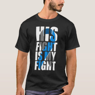 T-shirt Son Combat Est Mon Combattre Sensibilisation Au Di