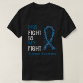 T-shirt Son Combat Est Mon Don Combattre Alopecia Sensibil (Design devant)