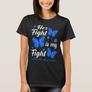T-shirt Son Combat Est Mon Fight Alopecia Sensibilisation