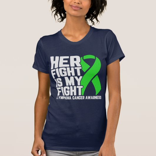 T-shirt Son combat est My Fight Lymphoma Awareness Support (Devant)
