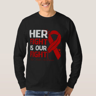 T-shirt Son combat est notre lutte contre le VIH SIDA SENS