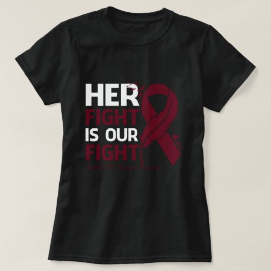 T-shirt Son combat est notre My Fight SICKLE CELL ANEMIA A (Design devant)