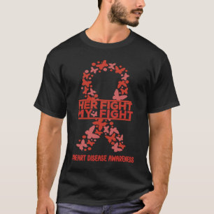 T-shirt Son combat Ma lutte Contre les maladies cardiaques