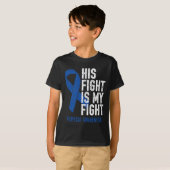 T-shirt Son combat My Fight Family Support Alopecia Areata (Devant entier)