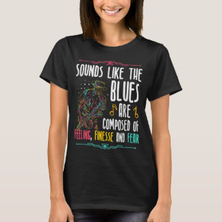 T-shirt Son Comme Le Musicien Blues Jazz Et Blues Music