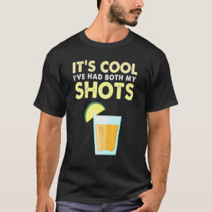 T-shirt Son Cool Ive A Eu Mes Deux Chaussures Vaccination