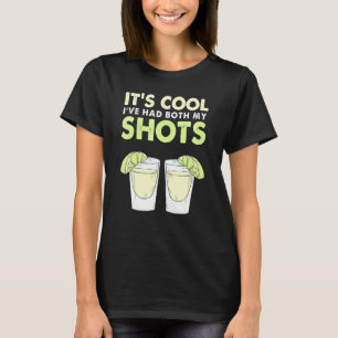 T-shirt Son Cool Ive A Eu Mes Deux Chaussures Vaccination