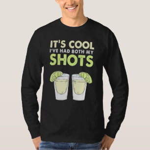 T-shirt Son Cool Ive A Eu Mes Deux Chaussures Vaccination