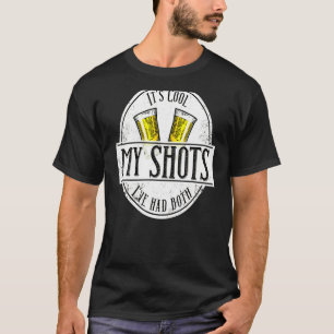 T-shirt Son Cool Ive A Eu Mes Deux Chaussures Vaccinées Vi