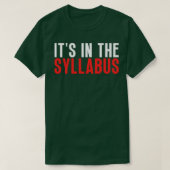 T-shirt Son Dans Le Syllabus 29 (Design devant)