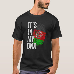 T-shirt SON DANS MON ADN Afghanistan Drapeau Fierté des ra