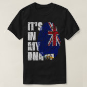 T-shirt SON DANS MON ADN Anguilla Drapeau garçon fille cad (Design devant)