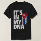 T-shirt SON DANS MON ADN Cuba Fierté drapeau Cuba Racines (Design devant)