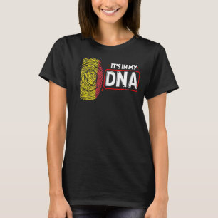T-shirt Son Dans Mon ADN Drapeau National Belg Patriotique