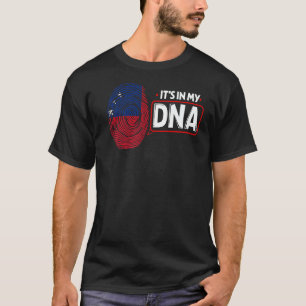T-shirt Son Dans Mon ADN Drapeau National Samoan Patriotic