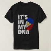 T-shirt SON DANS MON ADN Drapeau philippin Philippines Pri (Design devant)