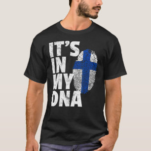 T-shirt Son Dans Mon Adn Finlande Flag Pride Pays National