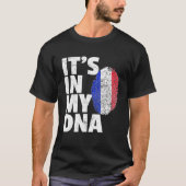 T-shirt Son Dans Mon Adn France Flag Pride National Co (Devant)
