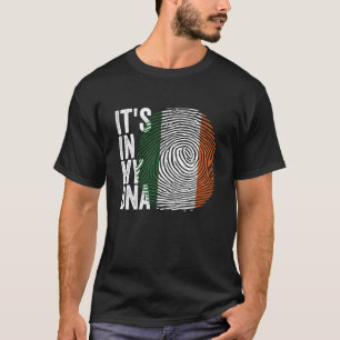 T-shirt Son Dans Mon ADN Irlandais Rétro Vintage Celtic Ir
