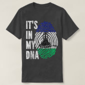 T-shirt SON DANS MON ADN Lesotho Drapeau Basotho Raglan Ba (Design devant)