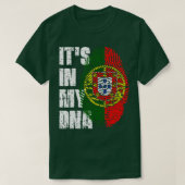 T-shirt SON DANS MON ADN Portugal Drapeau garçon fille cad (Design devant)