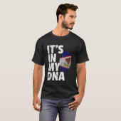 T-shirt SON DANS MON ADN Samoa américaines Drapeau Samoan  (Devant entier)