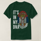 T-shirt SON DANS MON ADN Serbie Drapeau Hommes Femmes Enfa (Design devant)