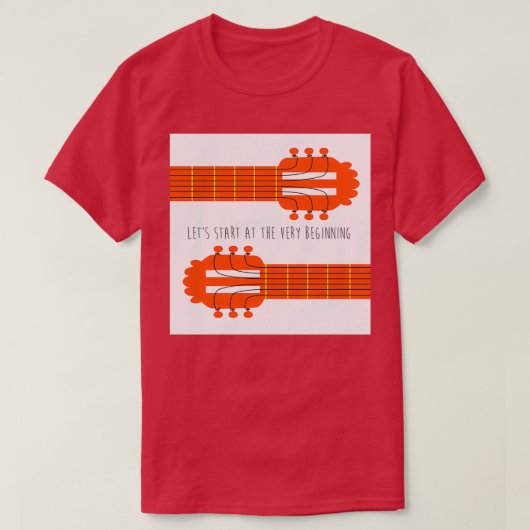 T-shirt Son de la guitare (Design devant)