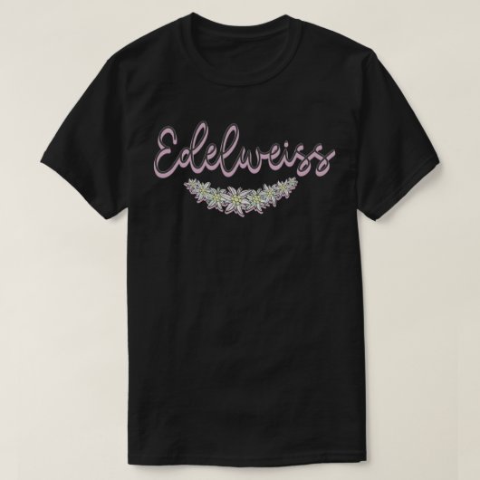 T-shirt Son de la musique Sticker Edelweiss (Design devant)