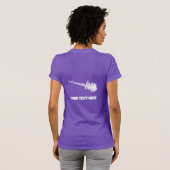 T-shirt Son électronique blanc Waveform (Dos entier)