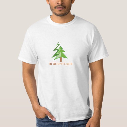 T-shirt Son être non facile vert (Devant)